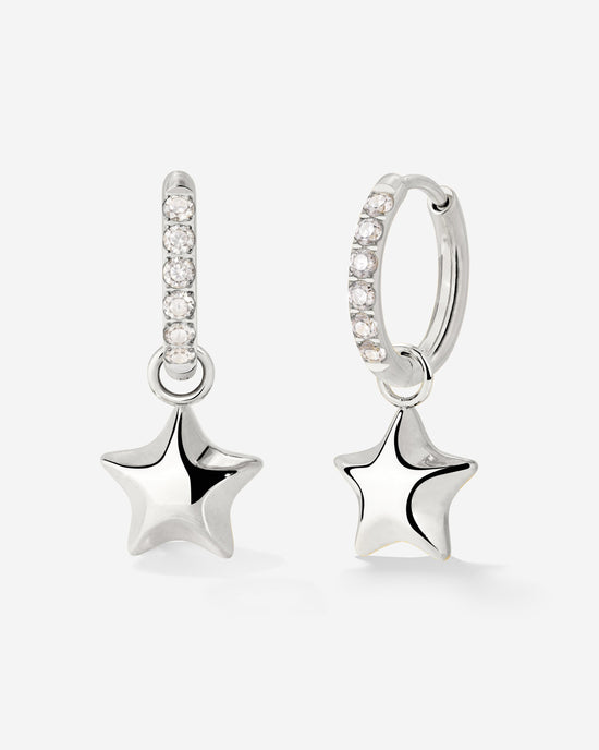 Nova Glimmer Hoop Set Small Argento