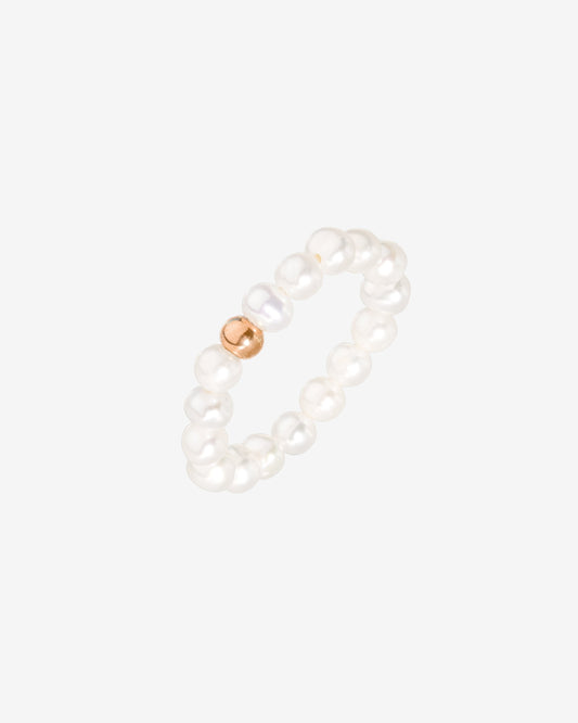 Summertime Pearl Anello Oro Rosa