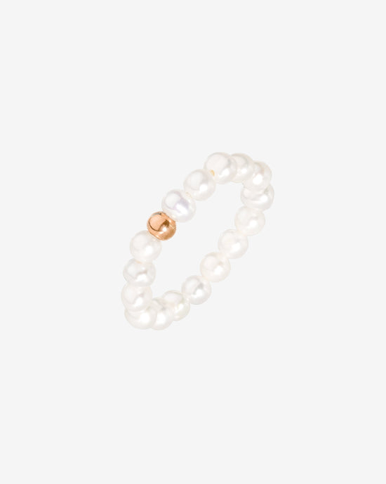Summertime Pearl Anello Oro Rosa