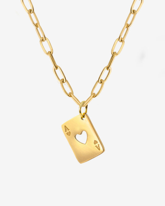 Heart Ace Collana Oro