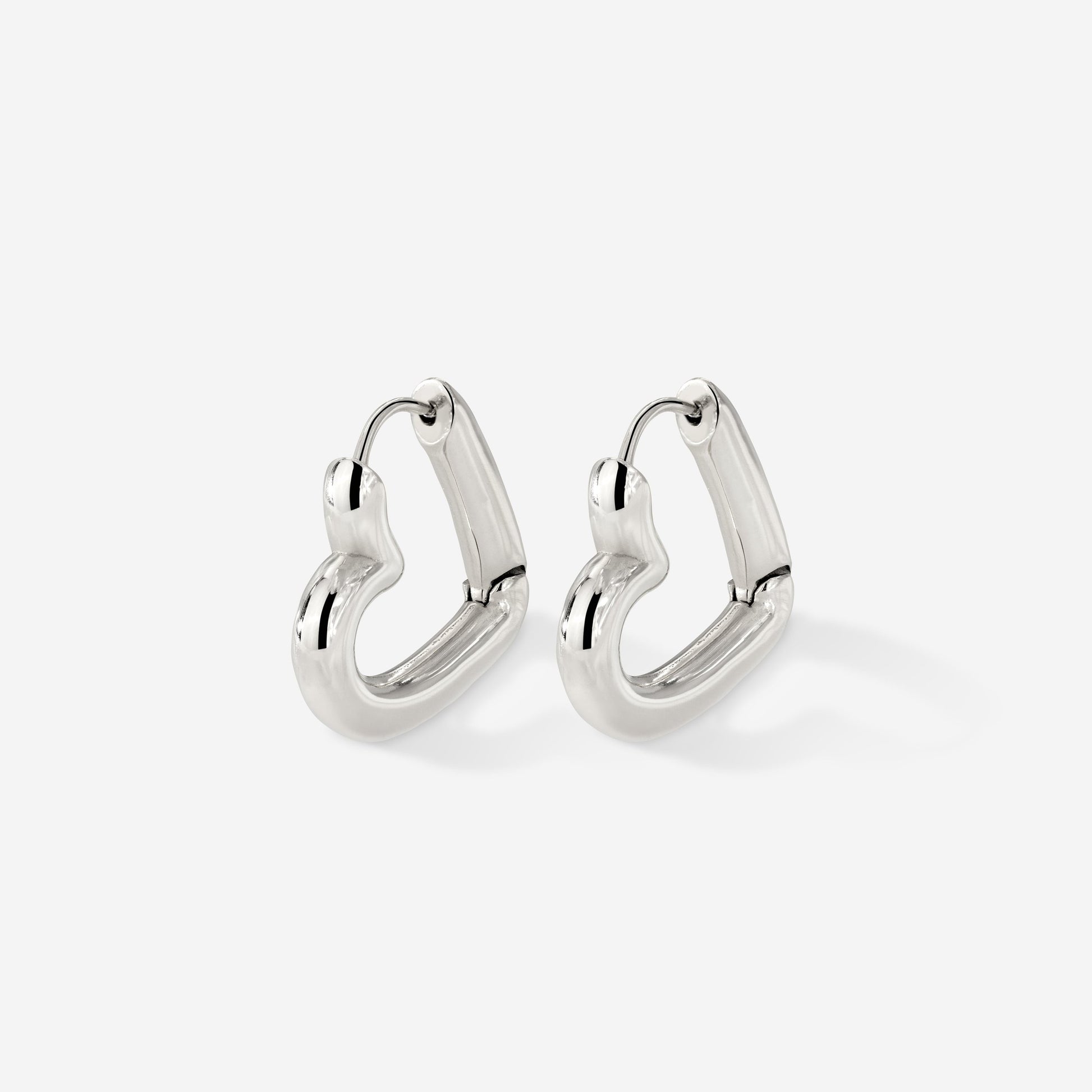 Phat Heart Hoops Small Argento