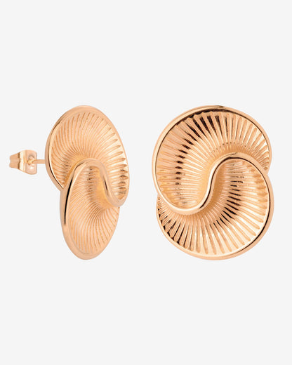 Winding Spiral Orecchini Oro Rosa