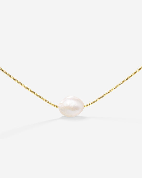 Minimalist Pearl Collana Oro