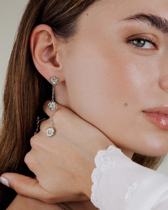 Petal Fall Orecchini Argento