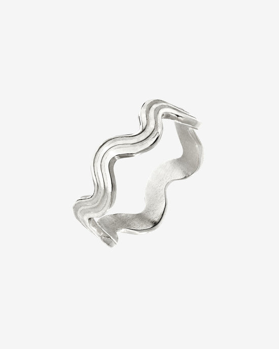 Wave after Wave Anello Argento