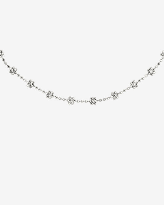 Blooming Choker Argento