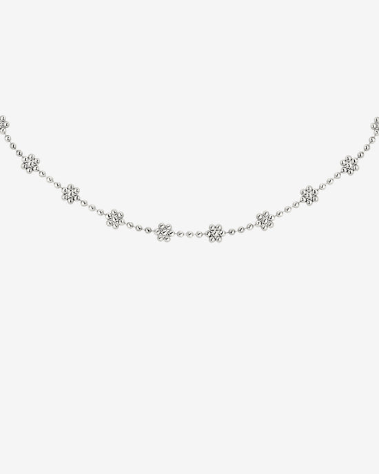 Blooming Choker Argento