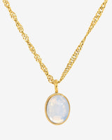 Oval Pendant Collana Oro