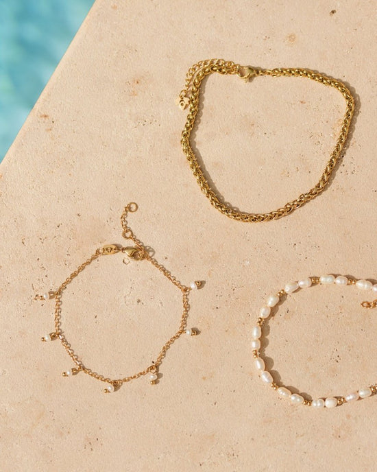 Shiny Pearls Bracciale Argento