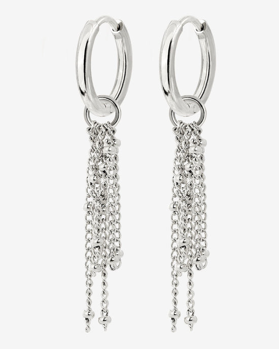 Chain Overload Hoop Set Small Argento