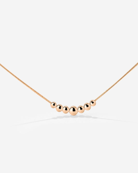 Curvy Beads Choker Oro Rosa