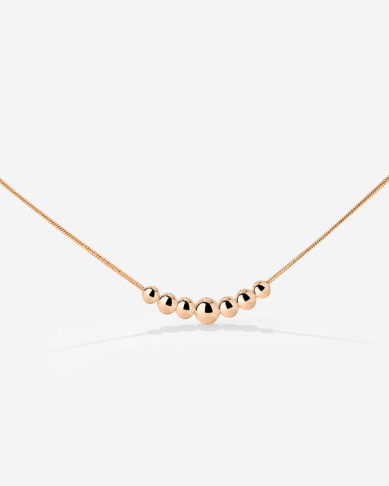 Curvy Beads Choker Oro Rosa