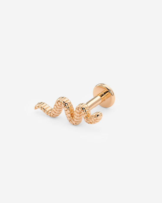Snake Piercing Oro Rosa
