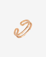 Anello da piede Double Oro Rosa