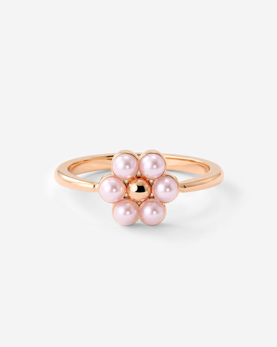Pretty Pink Daisy Anello Oro Rosa