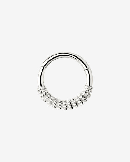 Striped Piercing Argento