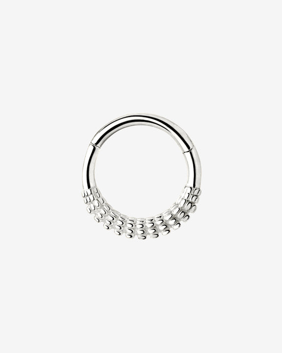 Striped Piercing Argento