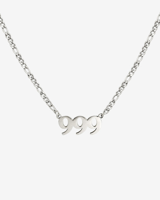 Angel Number Collana Argento 999