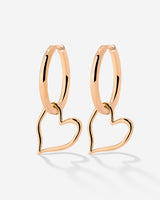 Melting Heart Hoop Set Medium Oro Rosa