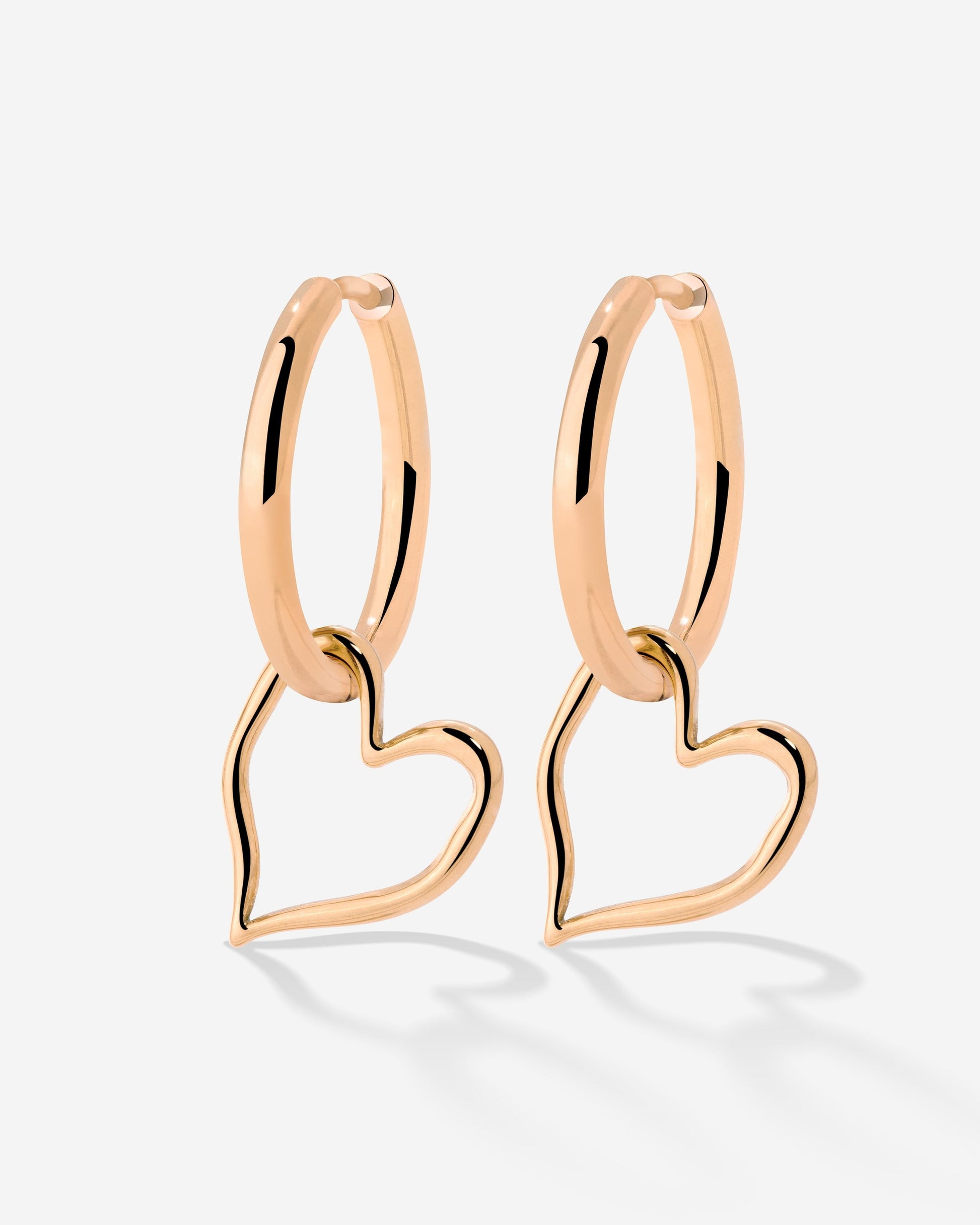 Melting Heart Hoop Set Medium Oro Rosa