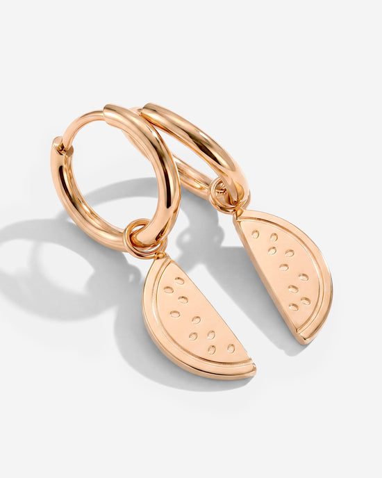 Melony Hoop Set Small Oro Rosa