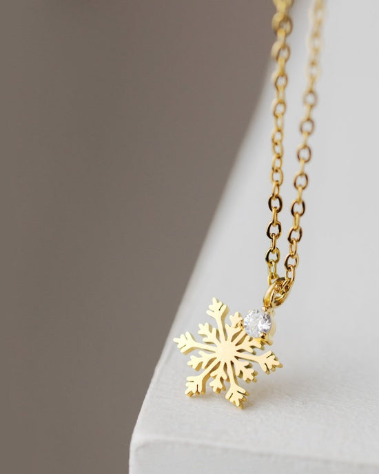 Sparkling Snowflake Collana Oro