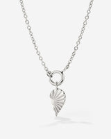 Twin Flame Right Classic Chain Collana Set Argento