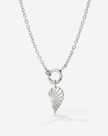 Twin Flame Right Classic Chain Collana Set Argento
