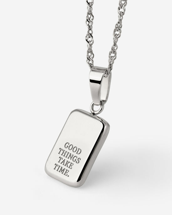 Good things take time Collana Argento