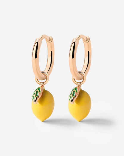 Lemony Hoop Set Small Oro Rosa