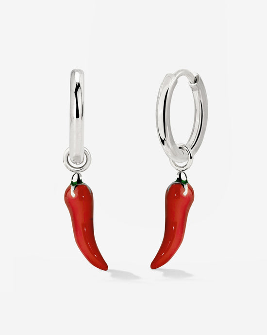 Chili Hoop Set Small Argento