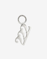 Angel Number 222 Hoop Set Small Argento