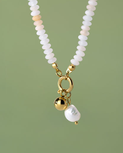 Blushstone Charm Collana Set