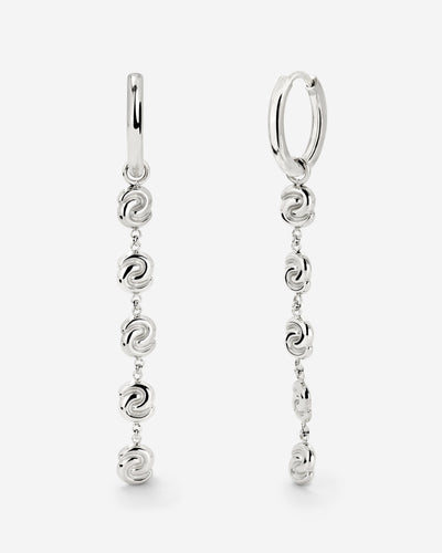 Tides of Time Hoop Set Small Argento