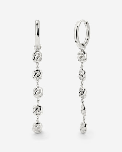 Tides of Time Hoop Set Small Argento