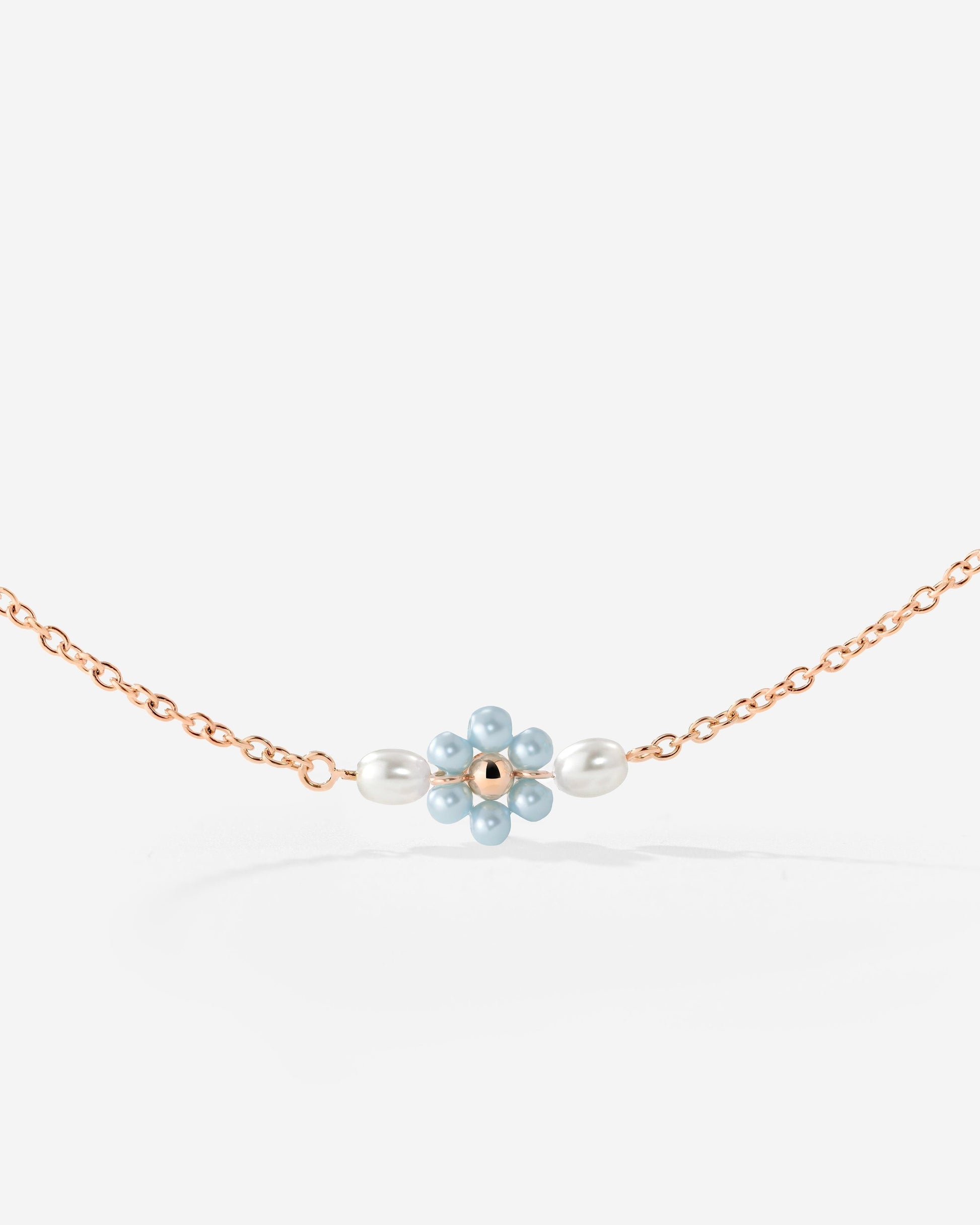 Forever Blue Daisy Collana Oro Rosa