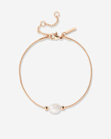 Minimalist Pearl Bracciale Oro Rosa