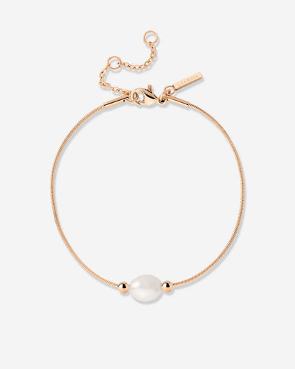 Minimalist Pearl Bracciale Oro Rosa