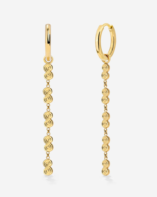 Serpent's Whisper Hoop Set Small Oro