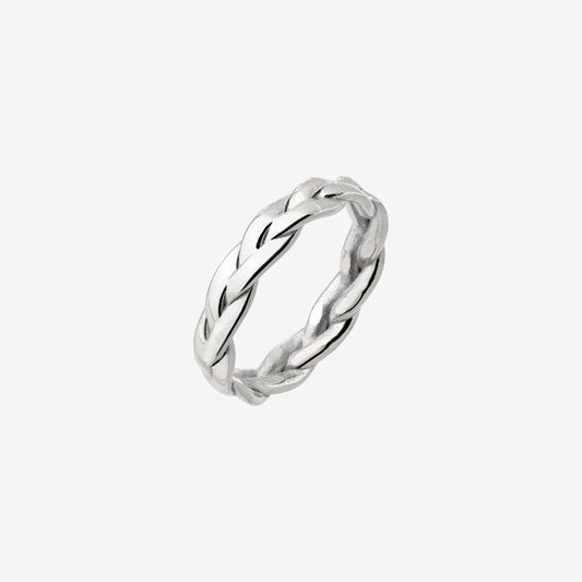 Braided Divine Anello Argento