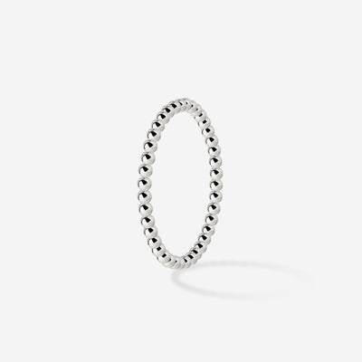 Narrow Sphere Anello Argento