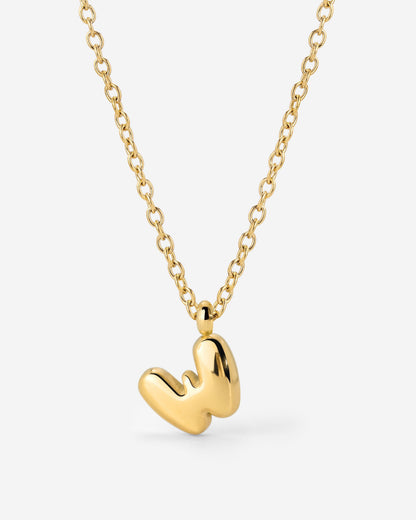 Bubble Letter Collana Oro