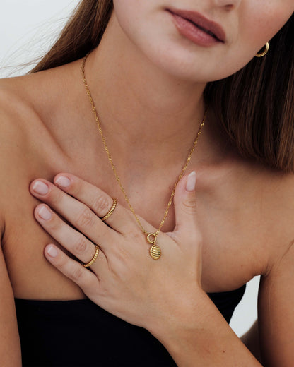 Serenity Singapore Chain Collana Set Oro