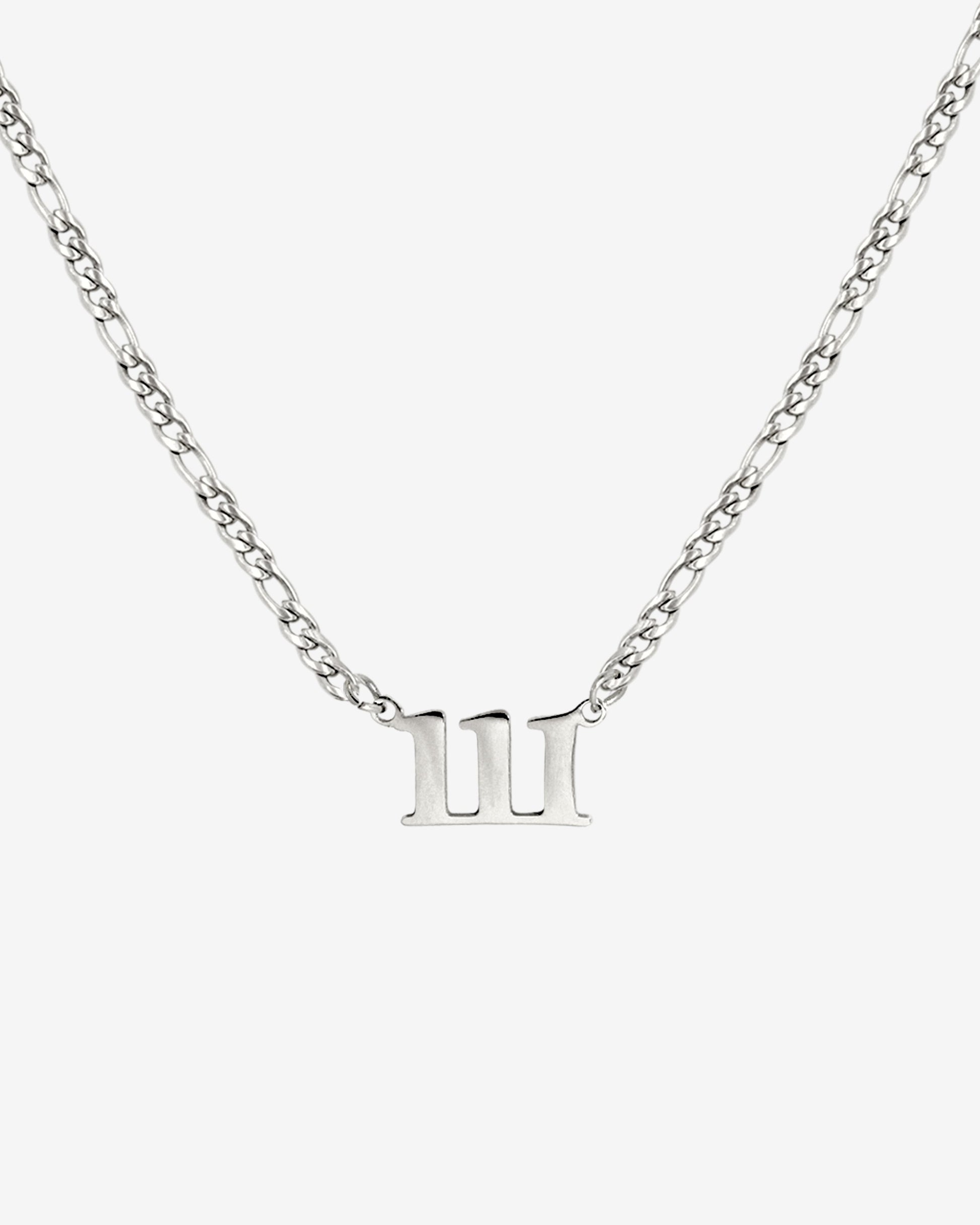 Angel Number Collana Argento 111