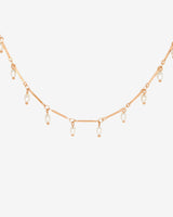 Annes Authentic Pearl Choker Oro Rosa