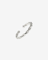 Anello da piede Curly Twist Argento