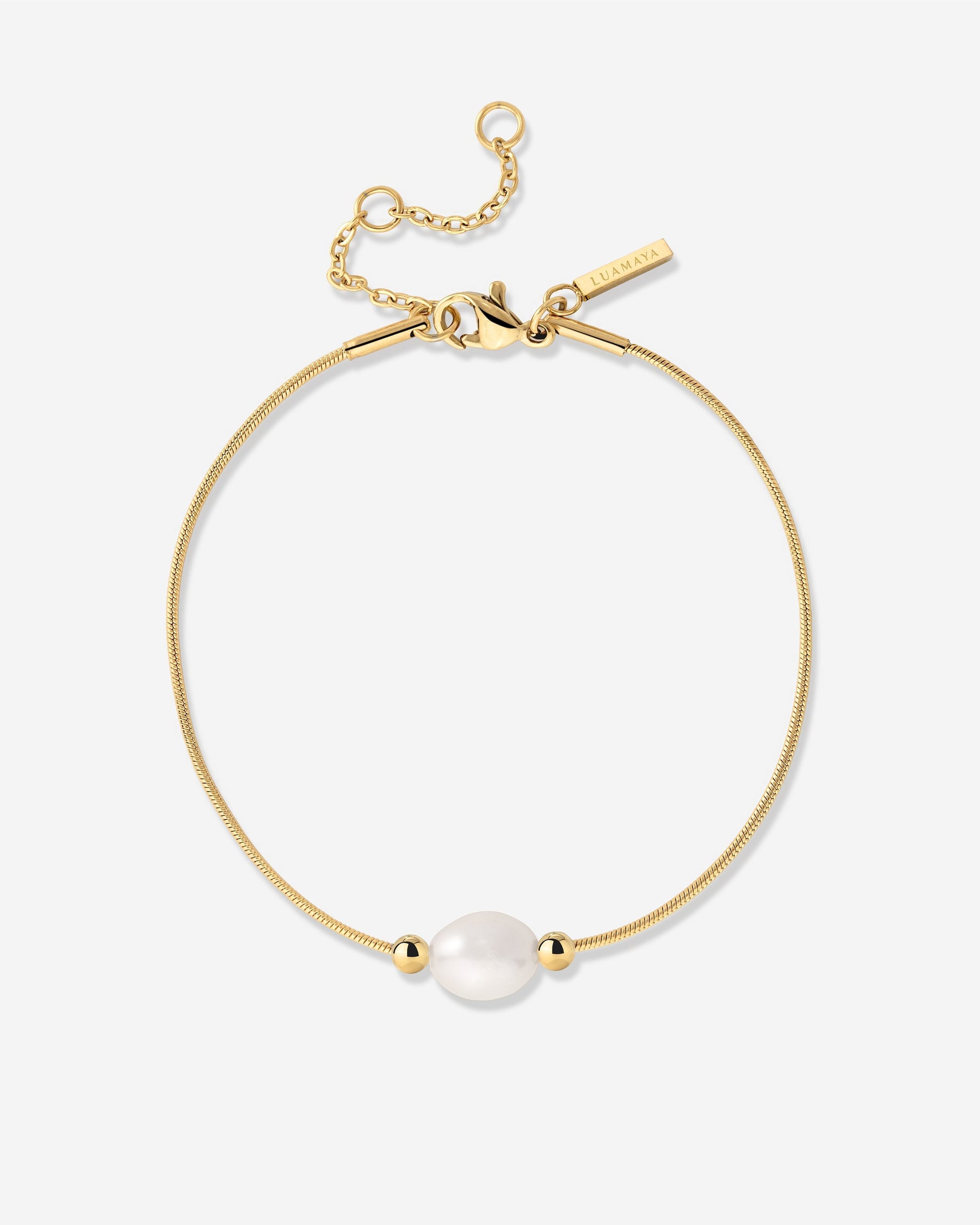 Minimalist Pearl Bracciale Oro