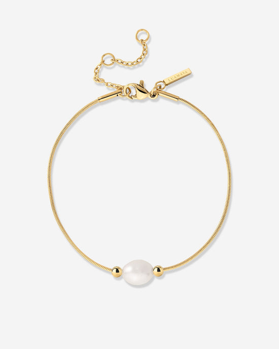 Minimalist Pearl Bracciale Oro
