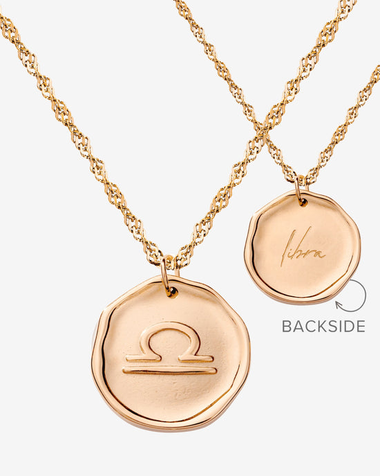 Zodiac Collana - Bilancia Oro Rosa