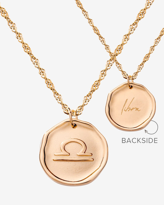 Zodiac Collana - Bilancia Oro Rosa